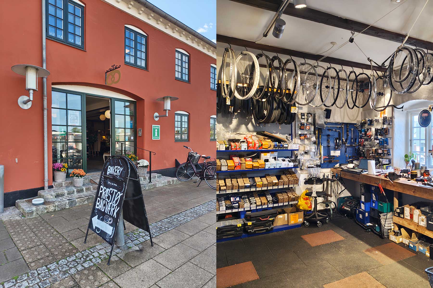Praesto-negozio di bici che è anche bakery (unico nel suo genere)