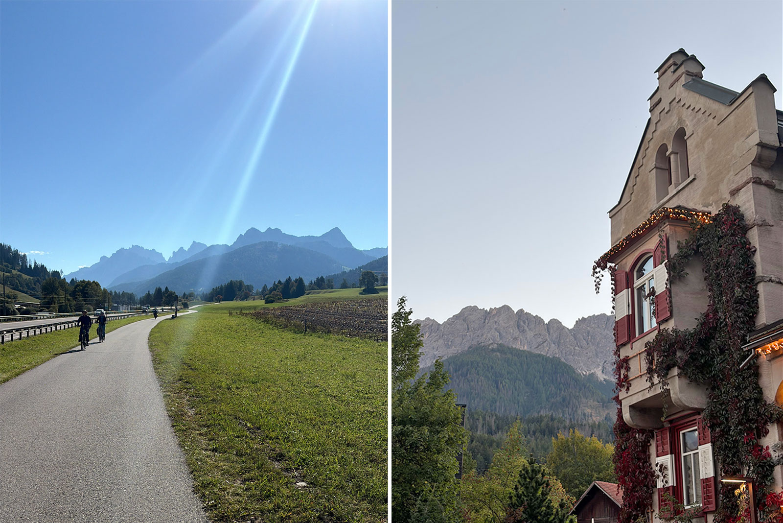 La Drauradweg o ciclabile della Drava e Villa Wachtler a San Candido