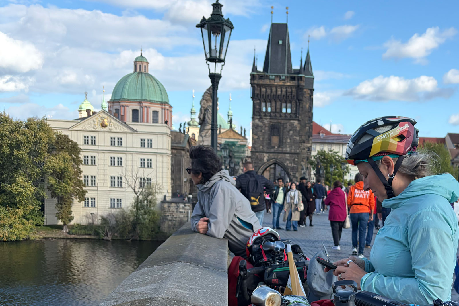 Arrivo a Praga: sul Ponte Carlo