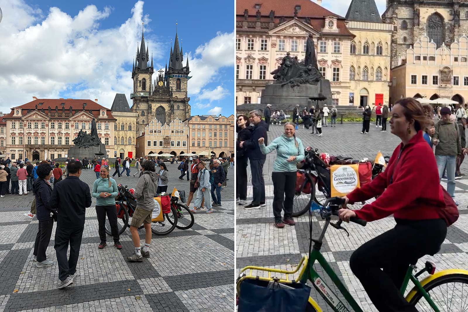 Praga: incontri nella Piazza della Città Vecchia