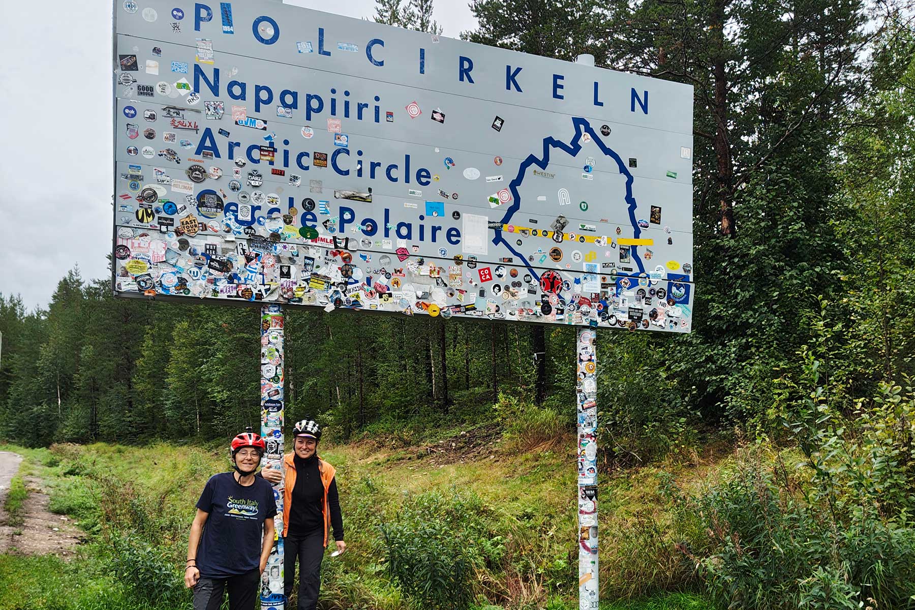 In Svezia lasciando il Circolo Polare Artico